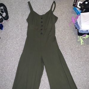 UO green jumpsuit